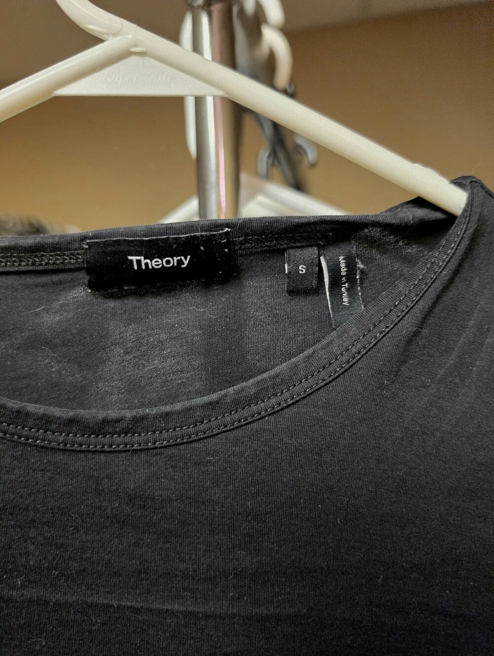 Theory Men’s Black Crew Neck Short Sleeve Tee - Picture 2 of 2